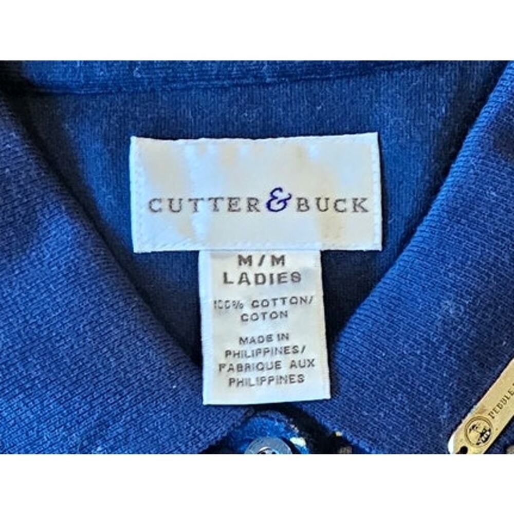 Cutter & Buck Golf Polo, Floral, 100% Cotton, Sleeveless Athleisure Womens Sz M - Picture 3 of 7